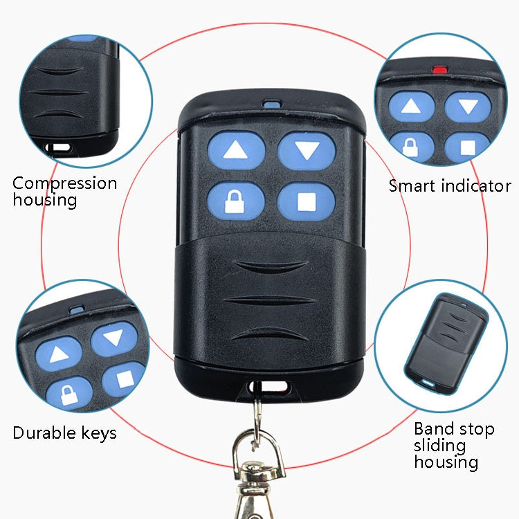 2 PCS Electric Roller Shutter Waterproof Copy Universal Remote Controller Garage Door Remote Control Key(418MHz) - Universal by PMC TechLife | Online Shopping South Africa | PMC TechLife