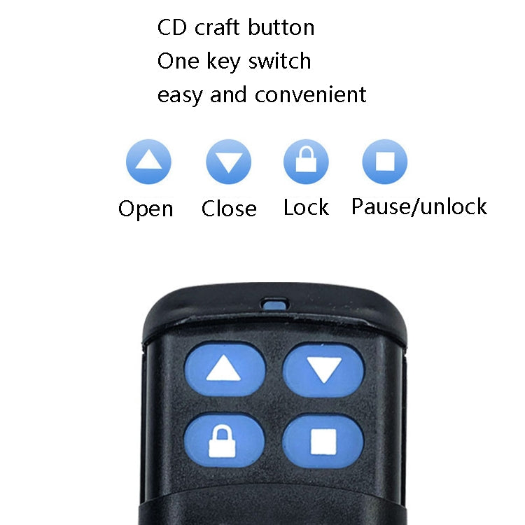 2 PCS Electric Roller Shutter Waterproof Copy Universal Remote Controller Garage Door Remote Control Key(315MHz) - Universal by PMC TechLife | Online Shopping South Africa | PMC TechLife
