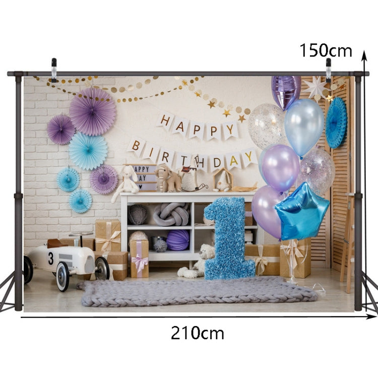 2.1m X 1.5m One Year Old Birthday Photography Background Party Decoration Hanging Cloth(585) - Birthday Party by PMC TechLife | Online Shopping South Africa | PMC TechLife | Buy Now Pay Later Mobicred