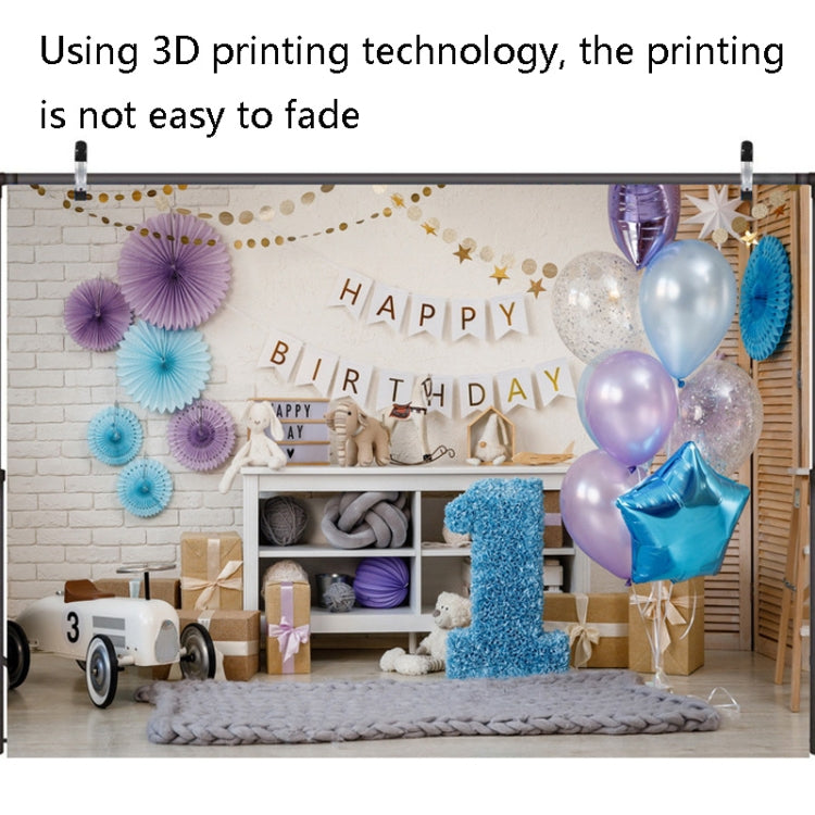2.1m X 1.5m One Year Old Birthday Photography Background Party Decoration Hanging Cloth(585) - Birthday Party by PMC TechLife | Online Shopping South Africa | PMC TechLife | Buy Now Pay Later Mobicred