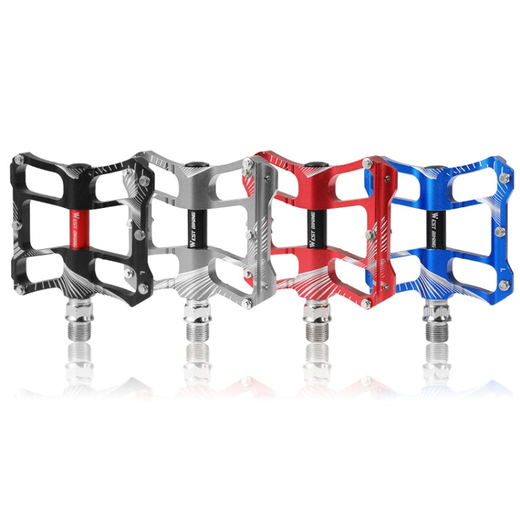 WEST BIKING YP0802080 Bicycle Aluminum Alloy Pedal Riding Foot Pedal Bicycle Accessories(Silver) - free shipping - PMc TechLife - Order now!