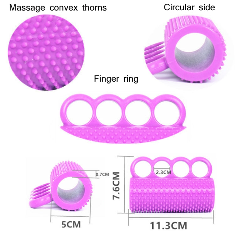 Hemiplegia Finger Strength Rehabilitation Training Silicone Grip Device Adult Finger Massage Grip Ball(Purple) - free shipping - PMC TechLife - Order now!