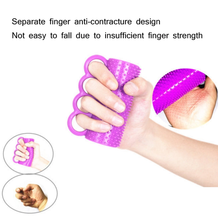 Hemiplegia Finger Strength Rehabilitation Training Silicone Grip Device Adult Finger Massage Grip Ball(Purple) - free shipping - PMC TechLife - Order now!