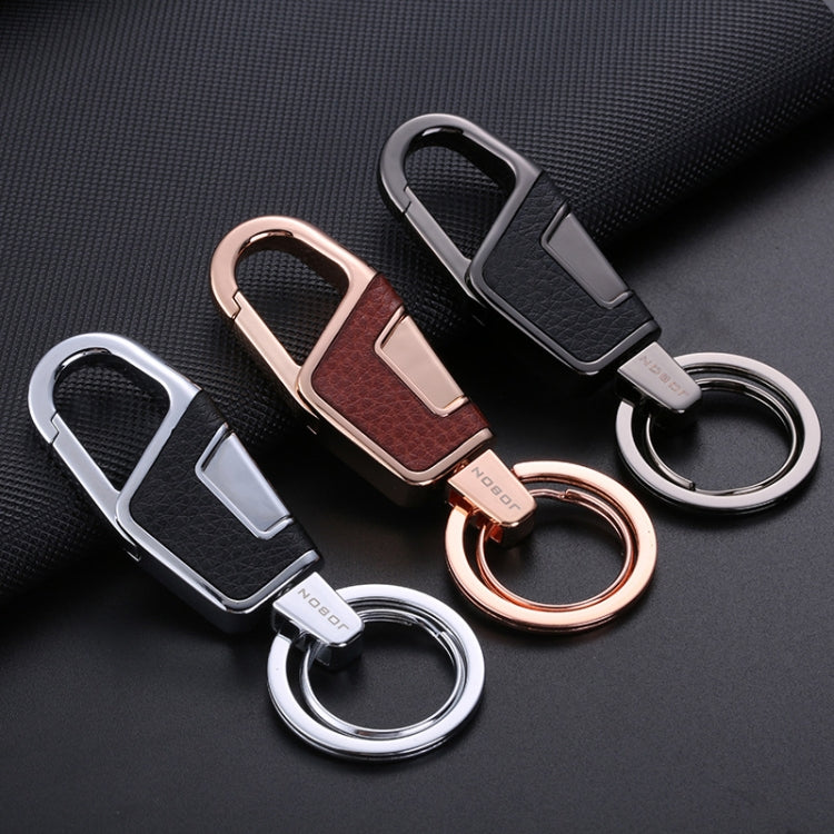 JOBON ZB-6611 Car Keychain Men Waist Hanging Keychain Simple Key Rings(Black) - Key Rings by JOBON | Online Shopping South Africa | PMC TechLife | Buy Now Pay Later Mobicred