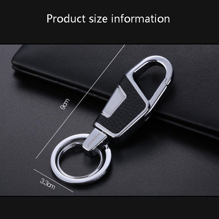 JOBON ZB-6611 Car Keychain Men Waist Hanging Keychain Simple Key Rings(Silver) - Key Rings by JOBON | Online Shopping South Africa | PMC TechLife | Buy Now Pay Later Mobicred