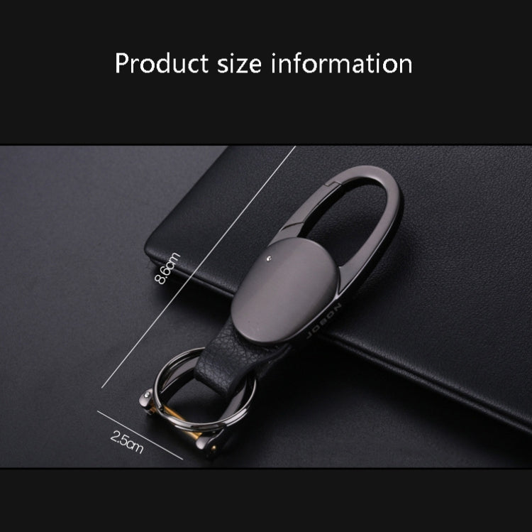 JOBON ZB-167A Horseshoe Car Keychain Men Metal Waist Hanging Keychain(Black) - Key Rings by JOBON | Online Shopping South Africa | PMC TechLife | Buy Now Pay Later Mobicred