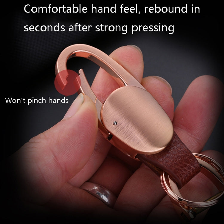 JOBON ZB-167A Horseshoe Car Keychain Men Metal Waist Hanging Keychain(Black) - Key Rings by JOBON | Online Shopping South Africa | PMC TechLife | Buy Now Pay Later Mobicred