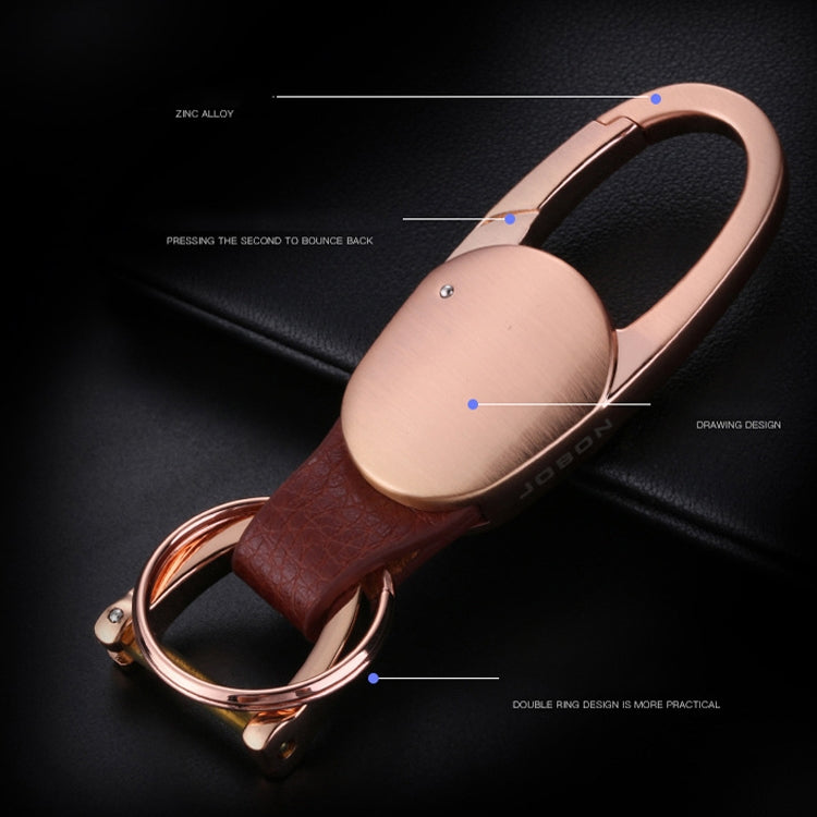 JOBON ZB-167A Horseshoe Car Keychain Men Metal Waist Hanging Keychain(Black) - Key Rings by JOBON | Online Shopping South Africa | PMC TechLife | Buy Now Pay Later Mobicred