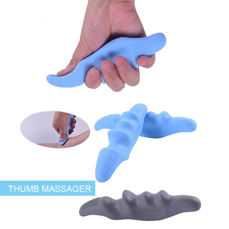 Silicone Thumb Bump Massager Muscle Relaxation Massage Fascia Device, Specification: Thumb Blue - free shipping - PMC TechLife - Order now!