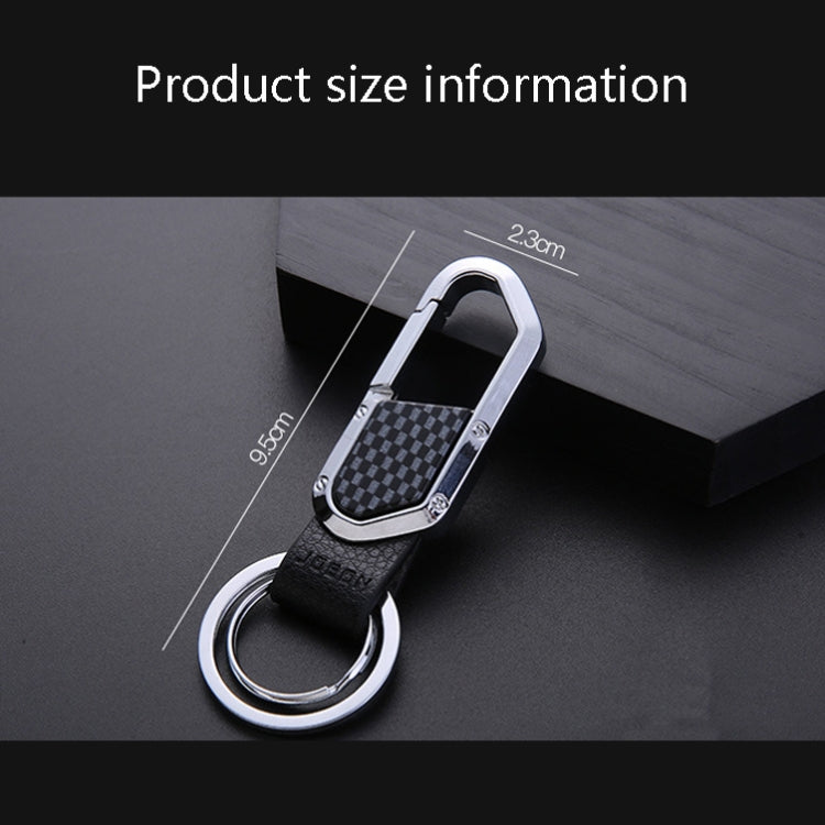 JOBON ZB-106A Business Men Metal Keychain Double Loop Car Pendant Keychain(Golden) - free shipping - PMC TechLife - Order now!