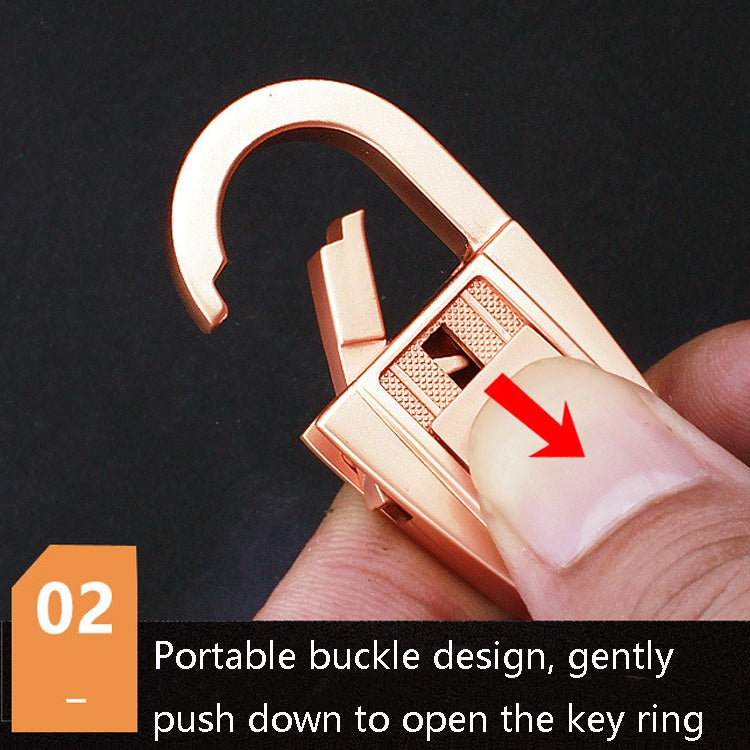 JOBON ZB-071 Men Waist Hang Keychain Simple Car Key Chain Pendant Keychain(Black) - Key Rings by JOBON | Online Shopping South Africa | PMC TechLife | Buy Now Pay Later Mobicred