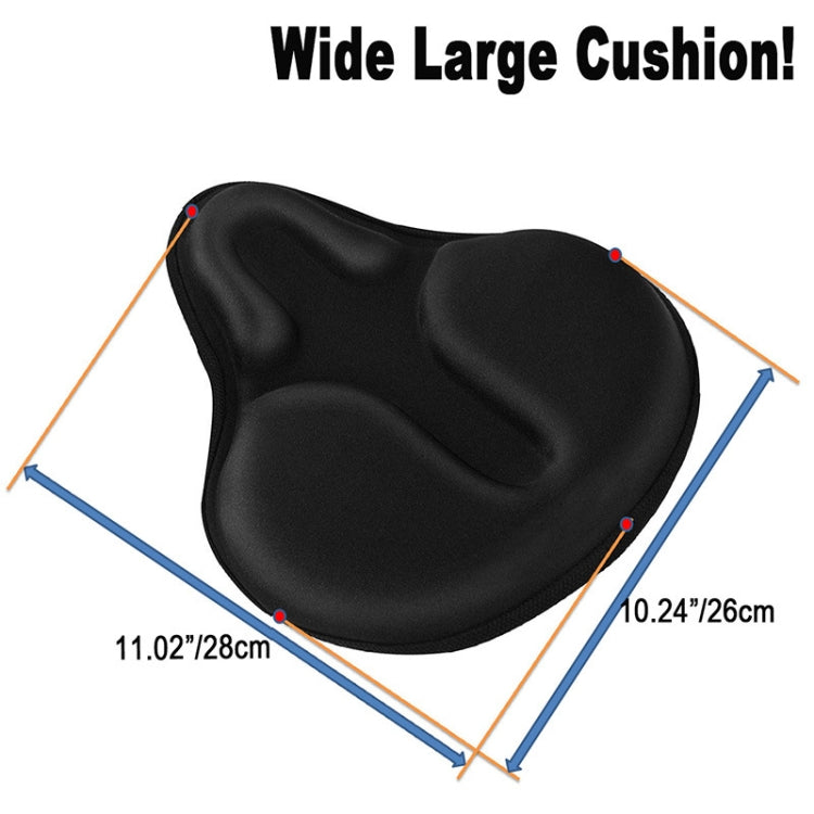 Bicycle Cushion Cover Mountain Bike Road Bike Thickened Silicone Cushion Cover Riding Equipment(Black) - Bicycle Saddle by PMc TechLife | Online Shopping South Africa | PMc TechLife | Buy Now Pay Later Mobicred