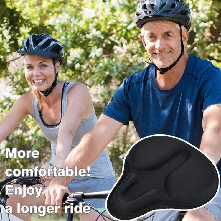 Bicycle Cushion Cover Mountain Bike Road Bike Thickened Silicone Cushion Cover Riding Equipment(Black) - Bicycle Saddle by PMc TechLife | Online Shopping South Africa | PMc TechLife | Buy Now Pay Later Mobicred