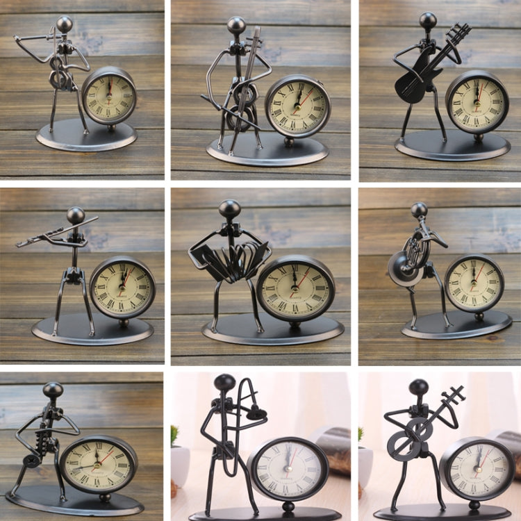 Iron Stainless Steel Small Table Clock Retro Personality Clock Birthday Gift(C64 Accordion Clock) - Novelty Clock by PMc TechLife | Online Shopping South Africa | PMc TechLife | Buy Now Pay Later Mobicred
