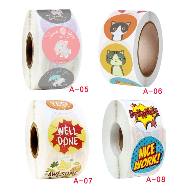 Teacher Reward Students Children Cute Stickers Toy Decoration Stickers, Size: 2.5cm / 1 Inch(A-08) - Tape & Solid glue by PMC TechLife | Online Shopping South Africa | PMC TechLife