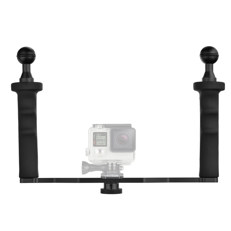 XTGP324A Dual Handle Aluminium Tray Stabilizer for Underwater Camera Housings - Others by PMC TechLife | Online Shopping South Africa | PMC TechLife | Buy Now Pay Later Mobicred