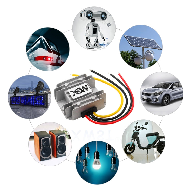 XWST DC 12/24V To 5V Converter Step-Down Vehicle Power Module, Specification: 12/24V To 5V 25A Large Aluminum Shell - free shipping - PMC TechLife - Order now!