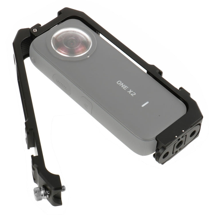 KF42730 For Insta360 One X-2 Metal Camera Vertical Cage Protection Frame with Cold Shoe - Mount & Holder by PMC TechLife | Online Shopping South Africa | PMC TechLife | Buy Now Pay Later Mobicred