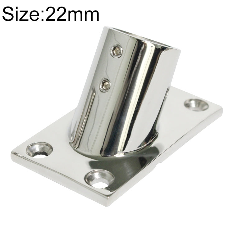 Thicken 316 Stainless Steel 60-Degree Square Tube Base Marine Boat Hardwares, Specifications: 22mm - Marine Accessories & Parts by PMC TechLife | Online Shopping South Africa | PMC TechLife | Buy Now Pay Later Mobicred