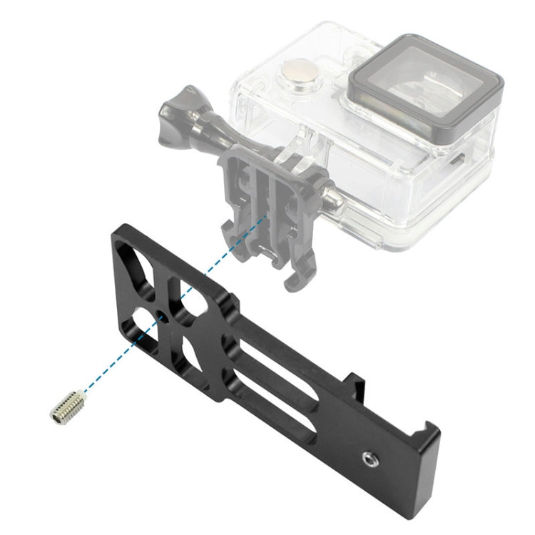 20mm Rail Side Mount for GoPro Hero11 Black / HERO10 Black /9 Black /8 Black /7 /6 /5 /5 Session /4 Session /4 /3+ /3 /2 /1, DJI Osmo Action and Other Action Cameras, Hunting Shot(Black) - Connection Mount by PMC TechLife | Online Shopping South Africa | PMC TechLife | Buy Now Pay Later Mobicred