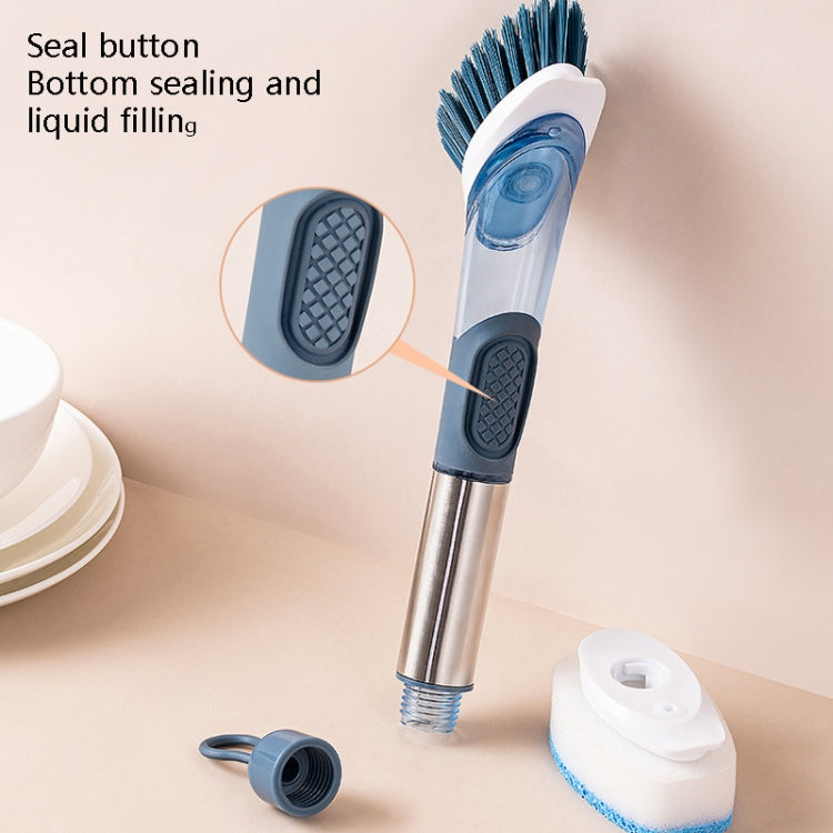 Kitchen Oil Dirty Pan Brush Can Add Detergent Sponge Brush Long Handle Cleaning Brush(Pink) - Cleaning Tools by PMc TechLife | Online Shopping South Africa | PMc TechLife | Buy Now Pay Later Mobicred