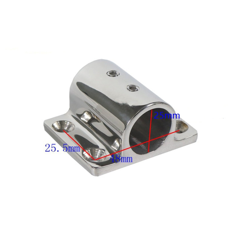 Stainless Steel Square Tube Seat Yacht Tube Seat Ship Accessories, Specification: 25mm 1inch - Marine Accessories & Parts by PMC TechLife | Online Shopping South Africa | PMC TechLife | Buy Now Pay Later Mobicred