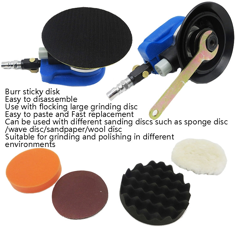 Pneumatic Sandpaper Machine Car Polishing Machine Grinding Machine Waxing Machine, Model: 5inch Vacuum - Polishing Machine & Accessories by PMC TechLife | Online Shopping South Africa | PMC TechLife | Buy Now Pay Later Mobicred