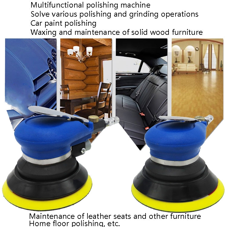 Pneumatic Sandpaper Machine Car Polishing Machine Grinding Machine Waxing Machine, Model: 5inch Vacuum - Polishing Machine & Accessories by PMC TechLife | Online Shopping South Africa | PMC TechLife | Buy Now Pay Later Mobicred