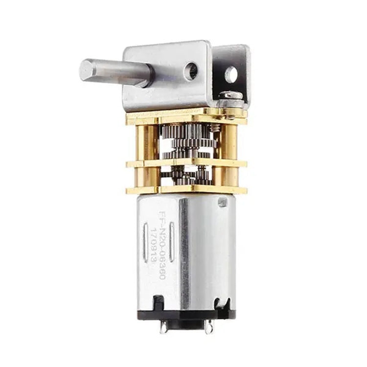 GW12N20 Worm Gear Low Speed Motor Ultra Mini Gear Power-Off Self-Locking Motor For Smart Car Robot(12V 110RPM) - free shipping - PMC TechLife - Order now!