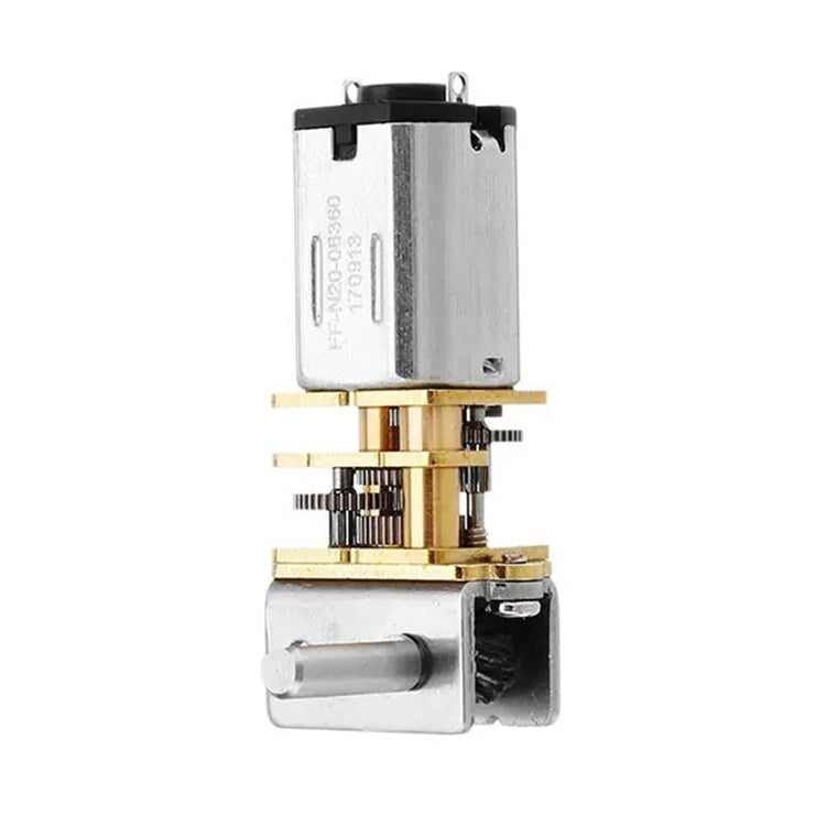 GW12N20 Worm Gear Low Speed Motor Ultra Mini Gear Power-Off Self-Locking Motor For Smart Car Robot(12V 110RPM) - free shipping - PMC TechLife - Order now!