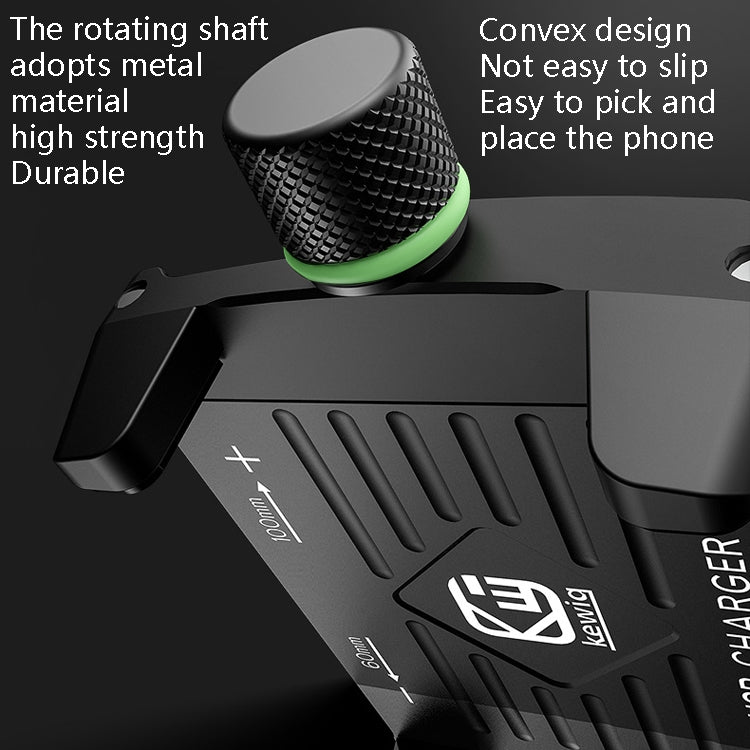 Kewig M6-S 12V Motorcycle Waterproof Aluminum Alloy Mobile Phone Bracket With QC3.0 Fast Charging(Black) - free shipping - PMC TechLife - Order now!