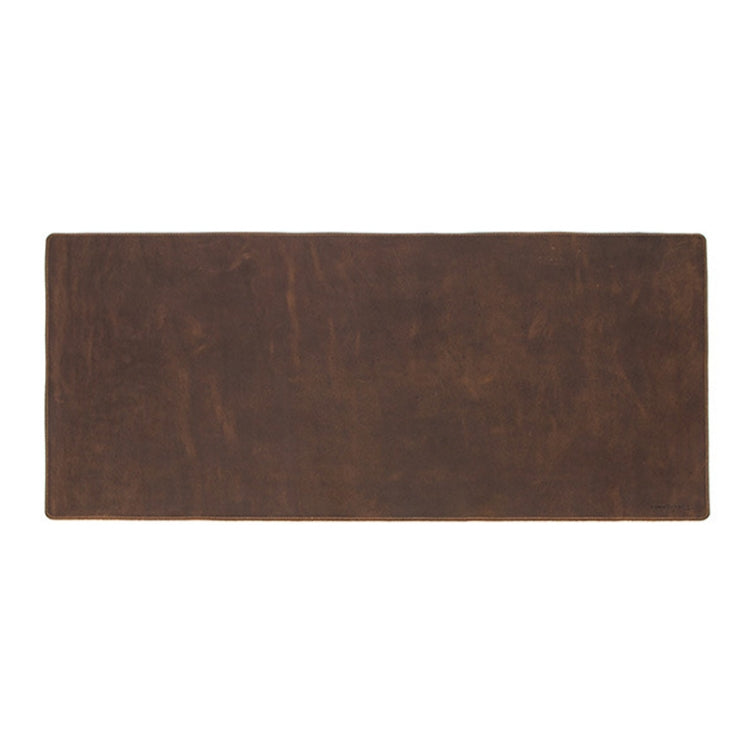 CF9011  Desk Pad Retro Crazy Horse Leather Notebook Computer Mouse Pad Oversized Anti-Slip Desktop Computer Desk Leather Pad(Brown) - Mouse Pads by PMC Jewellery | Online Shopping South Africa | PMC Jewellery | Buy Now Pay Later Mobicred