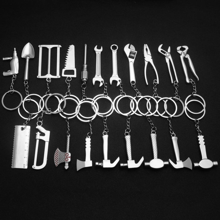 10 PCS Tool Metal Keychain Car Key Ring Pendant, Colour: H-388 Thread Ax - Key Rings by PMC Jewellery | Online Shopping South Africa | PMC Jewellery | Buy Now Pay Later Mobicred