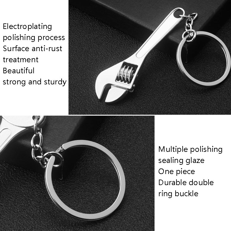 10 PCS Tool Metal Keychain Car Key Ring Pendant, Colour: H-405 Double Row Saw - free shipping - PMC Jewellery - Order now!