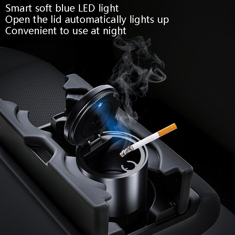 BEN.JACK Ashtray With Cover Personality Multi-Function Universal Car Ashtray(Gray) - free shipping - PMC TechLife - Order now!