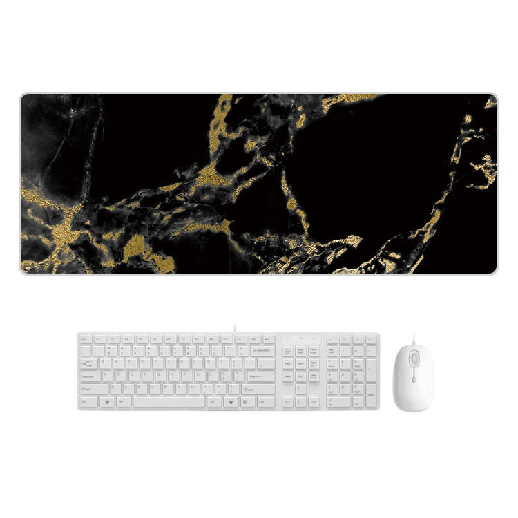400x900x5mm Marbling Wear-Resistant Rubber Mouse Pad(Black Gold Marble) - free shipping - PMC Jewellery - Order now!
