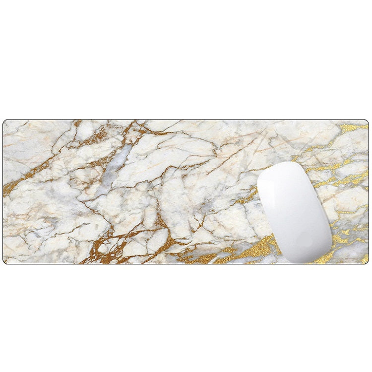 400x900x5mm Marbling Wear-Resistant Rubber Mouse Pad(Black Gold Marble) - free shipping - PMC Jewellery - Order now!