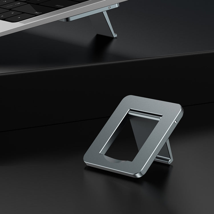 Oatsbasf 03321 Notebook Computer Invisible Height Increase Bracket Desktop Folding Storage Radiator(Gray) - Laptop Stand by PMC TechLife | Online Shopping South Africa | PMC TechLife | Buy Now Pay Later Mobicred