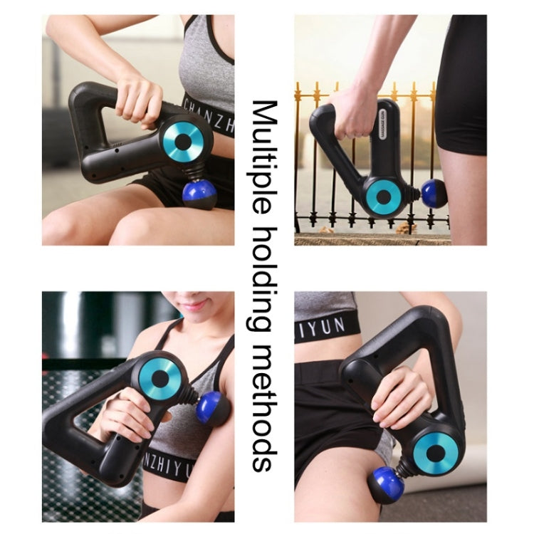 SL-8890 Triangle Fascia Muscle Relaxer Household Electric Fitness Massager, Specification: AU Plug(Blue) - free shipping - PMC TechLife - Order now!