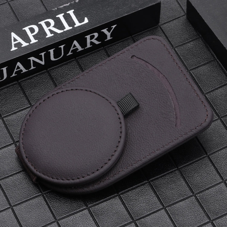 538 Car Glasses Clip Car Sun Visor Card Storage Clip(Brown) - Sunglasses & Glasses Clips by PMC TechLife | Online Shopping South Africa | PMC TechLife | Buy Now Pay Later Mobicred