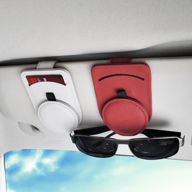 538 Car Glasses Clip Car Sun Visor Card Storage Clip(Brown) - Sunglasses & Glasses Clips by PMC TechLife | Online Shopping South Africa | PMC TechLife | Buy Now Pay Later Mobicred