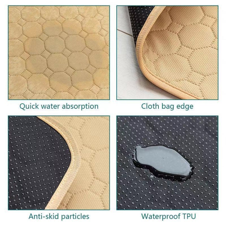 67x50cm Car Pet Injection Pad Waterproof Pad Cat Dog Sofa Waterproof Diapholic Carpet Water Absorbing Pad(Beige) - Seat Accessories by PMC Jewellery | Online Shopping South Africa | PMC Jewellery | Buy Now Pay Later Mobicred