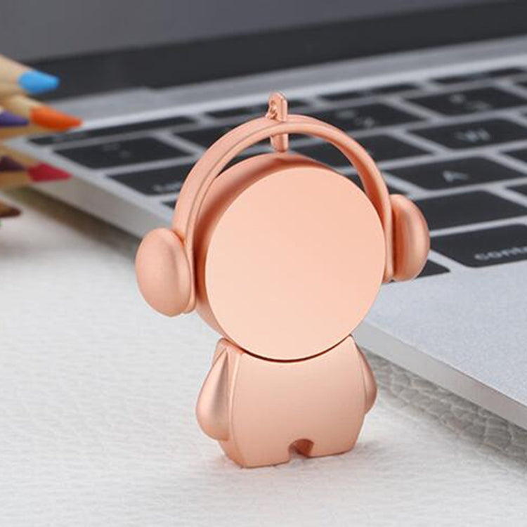 Y01 Metal Musician Car Cartoon Style U Disk, Capacity: 32GB(Rose Gold) - free shipping - PMC TechLife - Order now!