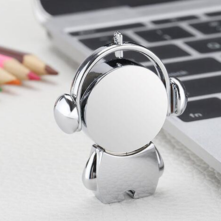 Y01 Metal Musician Car Cartoon Style U Disk, Capacity: 128GB(Silver) - free shipping - PMC Jewellery - Order now!