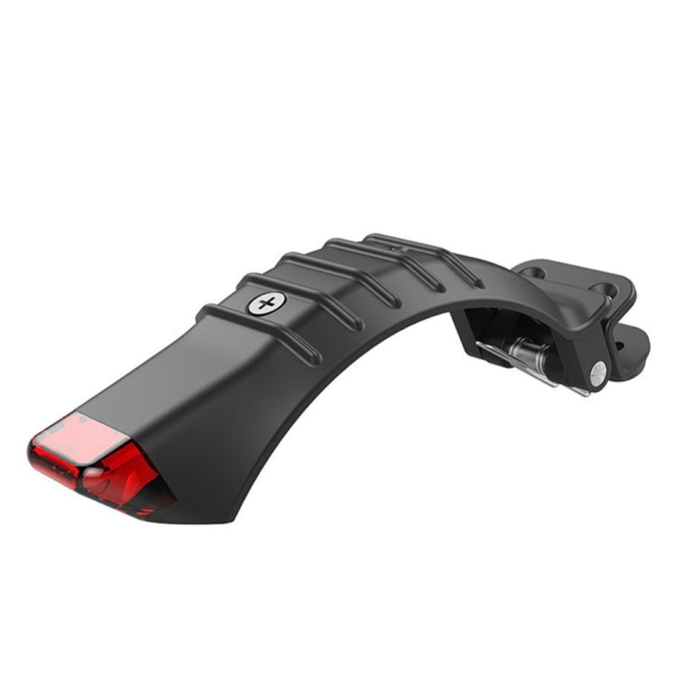 For 5 inch / 5.5 inch / 6.5 inch Electric Scooter Carbon Fiber Aluminum Alloy Rear Fender with LED Tail Light(Black) - Accessories & Parts by PMc TechLife | Online Shopping South Africa | PMc TechLife | Buy Now Pay Later Mobicred