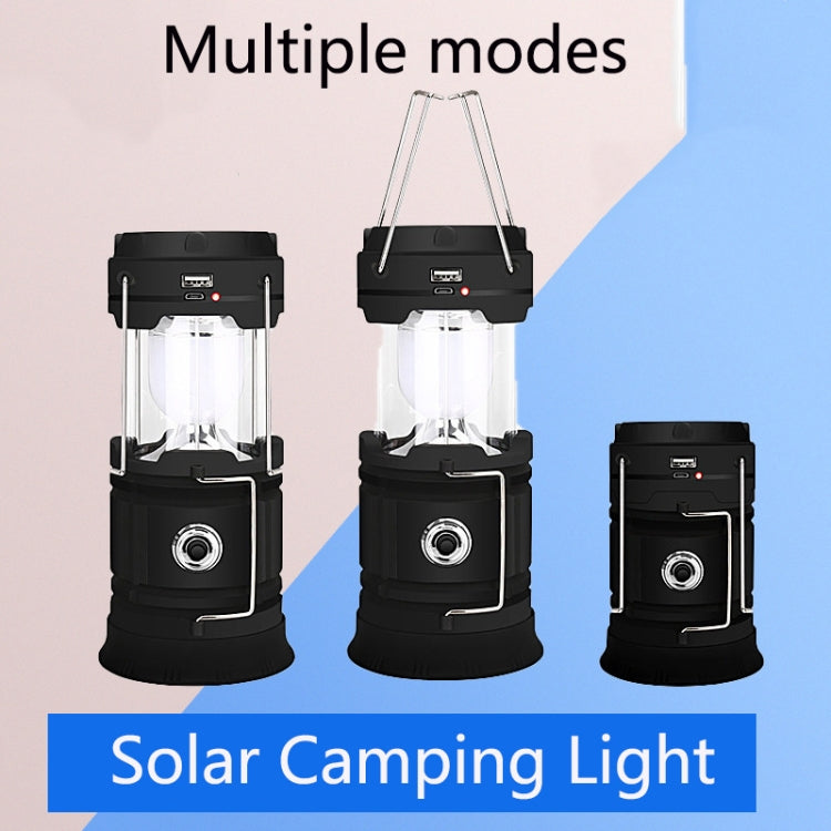 5803 Solar Camping Lamp Outdoor LED Emergency Portable Light Support USB Output(Red) - Camping Lighting by PMC TechLife | Online Shopping South Africa | PMC TechLife | Buy Now Pay Later Mobicred