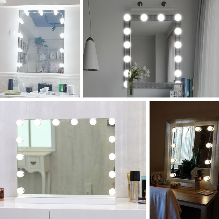 LED Makeup Mirror Light Beauty Fill Light Hand Sweep Sensor Mirror Front Light, Power source: 10 Bulbs(Natural White) - Sensor LED Lights by PMC TechLife | Online Shopping South Africa | PMC TechLife | Buy Now Pay Later Mobicred