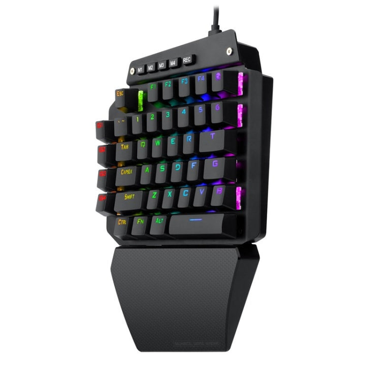 K700 44 Keys RGB Luminous Switchable Axis Gaming One-Handed Keyboard, Cable Length: 1m(Red Shaft) - Wired Keyboard by PMC Jewellery | Online Shopping South Africa | PMC Jewellery | Buy Now Pay Later Mobicred
