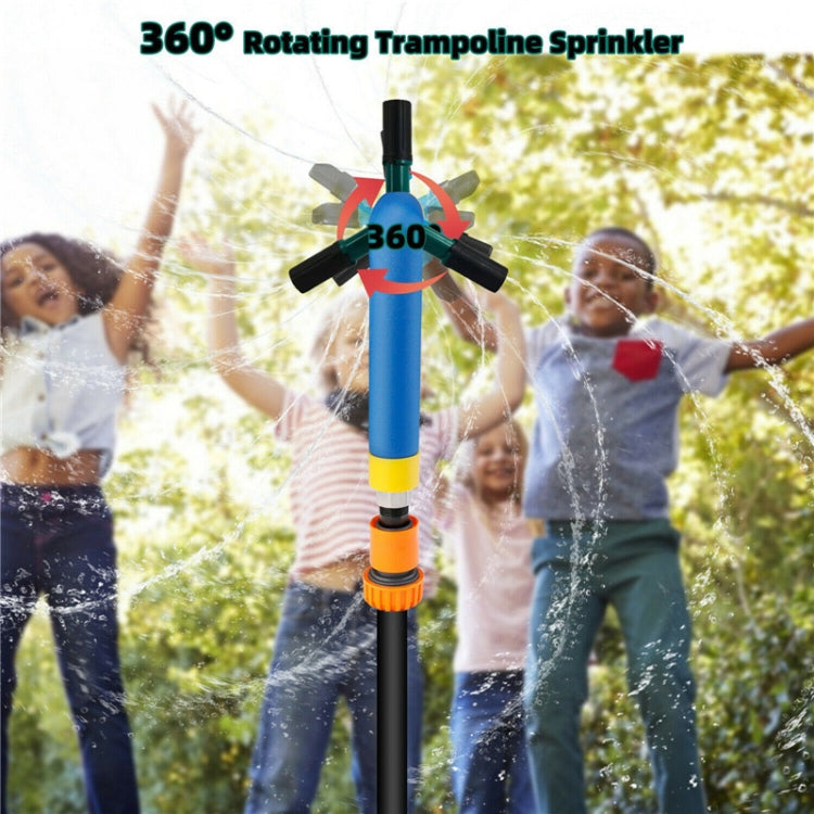 Trampoline 360 Degree Automatic Rotating Sprinkler Gardening Water Toy,Size: Small (Blue) - free shipping - PMc TechLife - Order now!