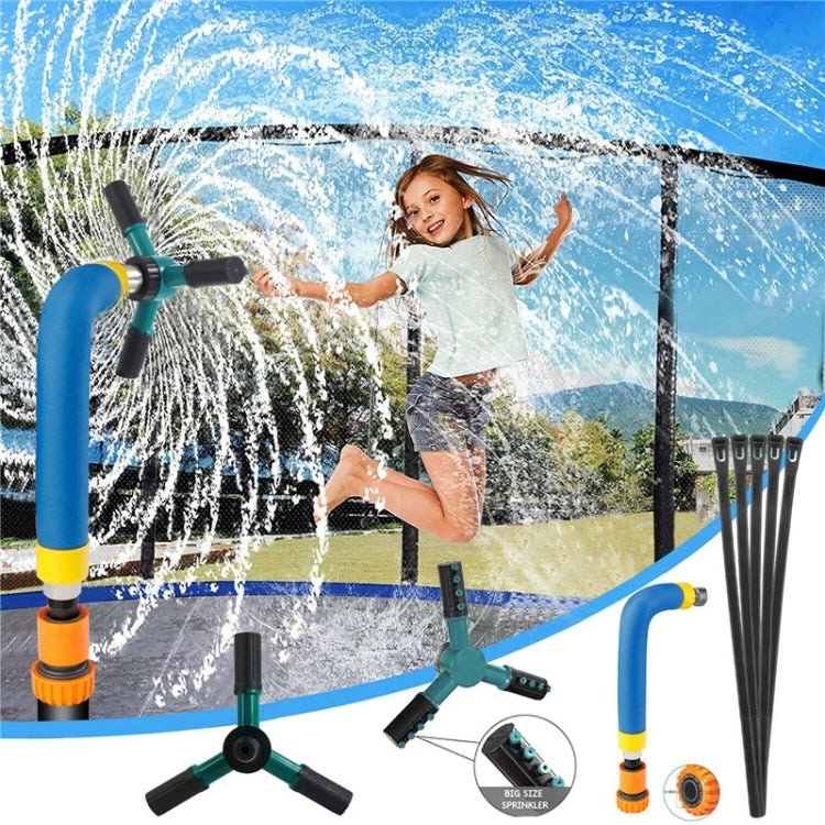Trampoline 360 Degree Automatic Rotating Sprinkler Gardening Water Toy,Size: Small (Blue) - free shipping - PMc TechLife - Order now!